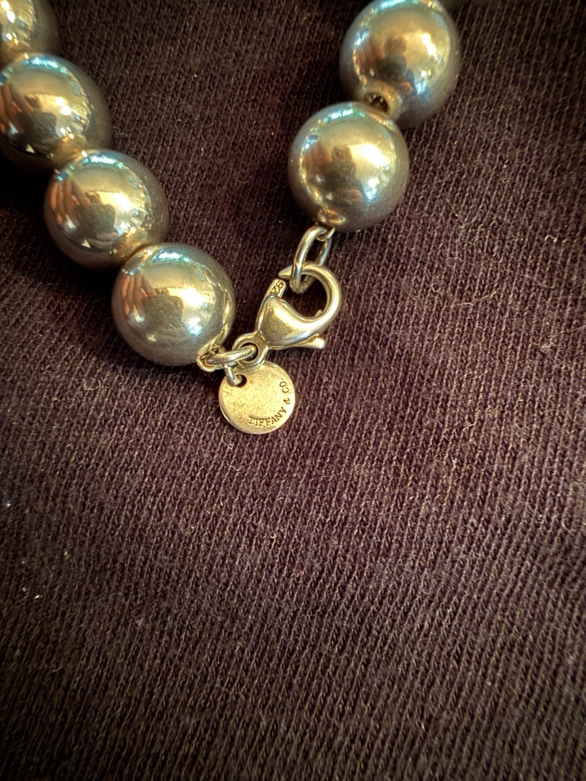 Gold Tone Metal Round Beaded Ball Bracelet Chain with Lobster Clasp