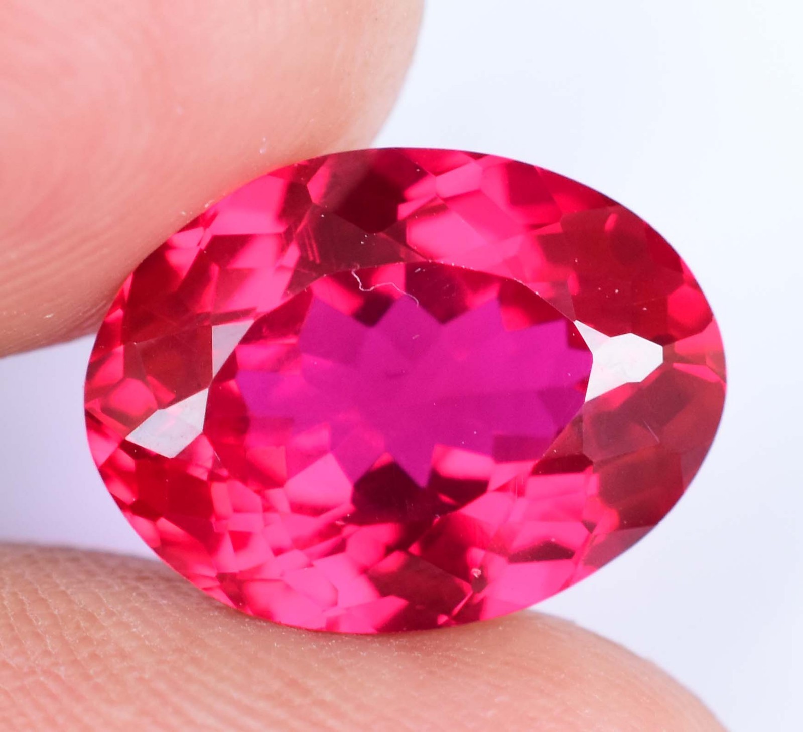 Natural Red Myanmar Spinel 8.95 CT AGL Certified Oval Stunning Loose Gemstone