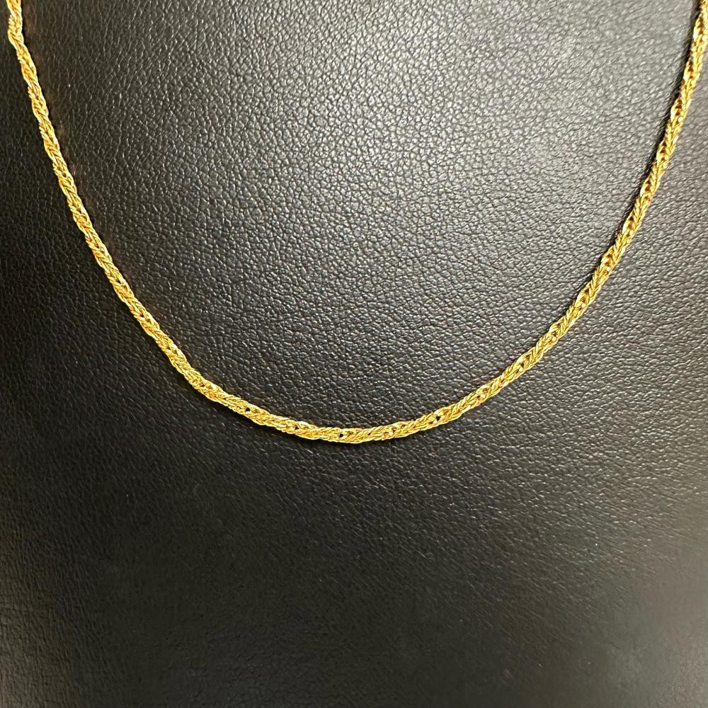 UNOAERRE Chain only Necklace K18 Gold 3.7g 15″ Women