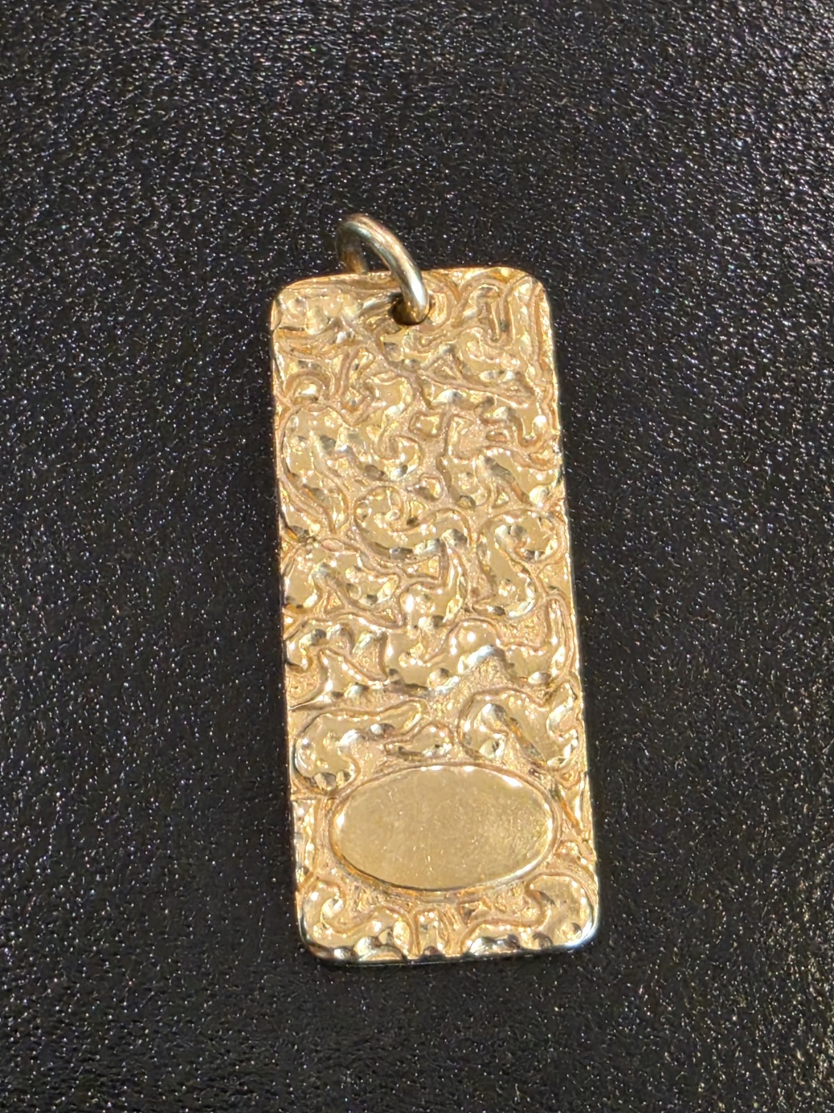 Vintage Anson Engravable Pendant Gold Tone