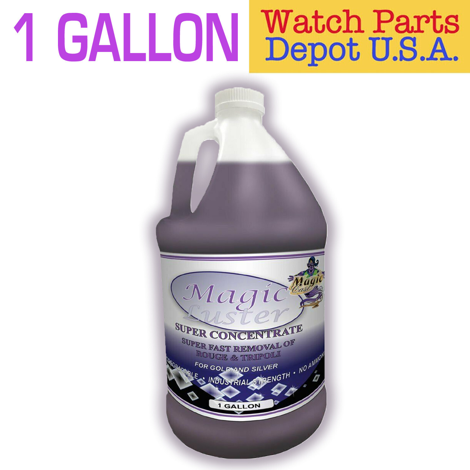 Jewelers Magic Luster Ultrasonic Cleaning Solution Concentrate – 1 Gallon NEW!