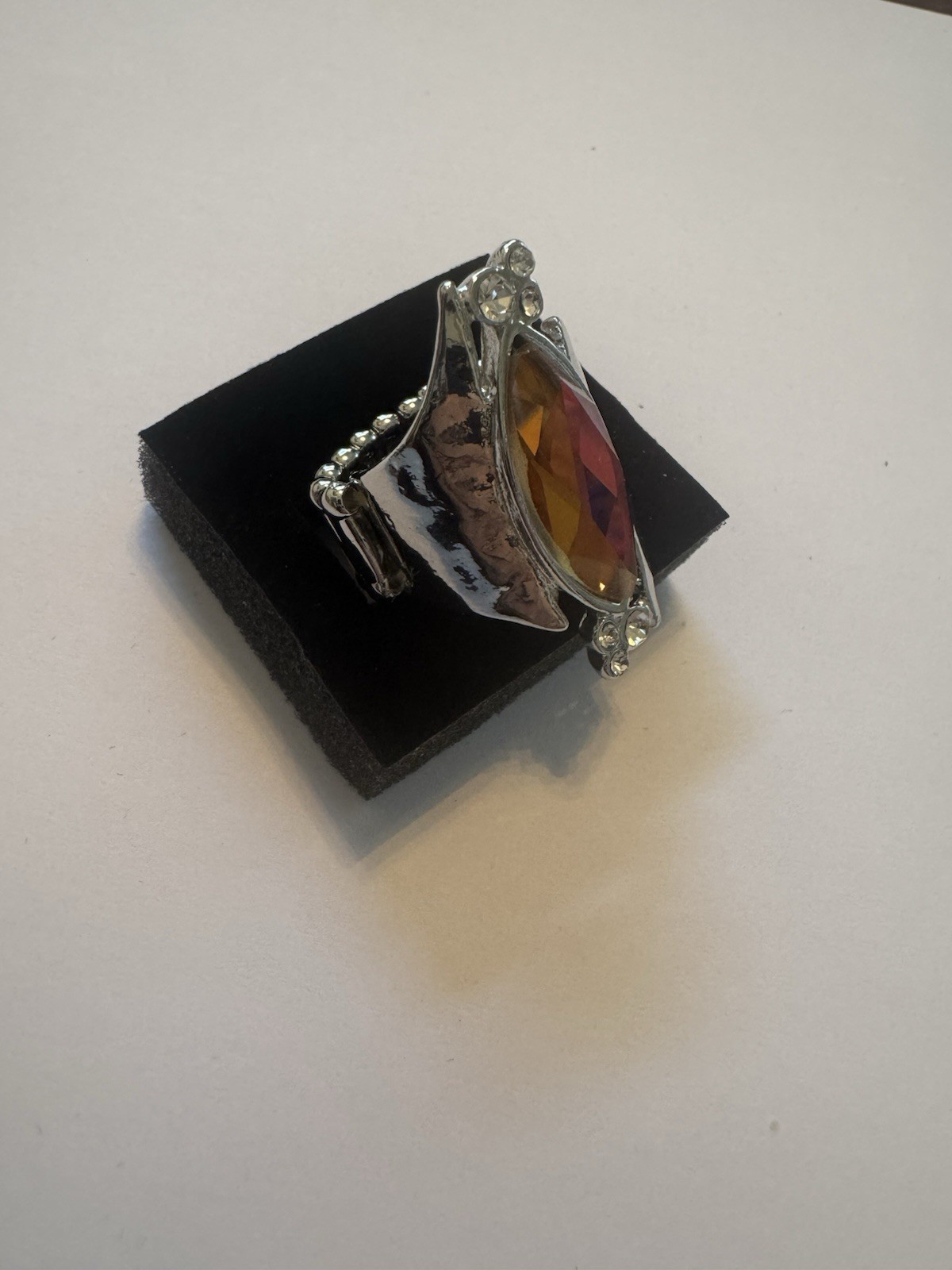 Paparazzi Planetary Paradise Pink Ring – Iridescent – Oil Spill