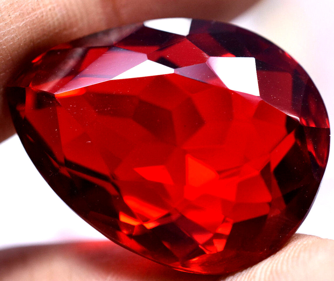 Lab Created 58.85 Ct Red Topaz Awesome Brazilian AAA+ Quality GGL Certified Gem