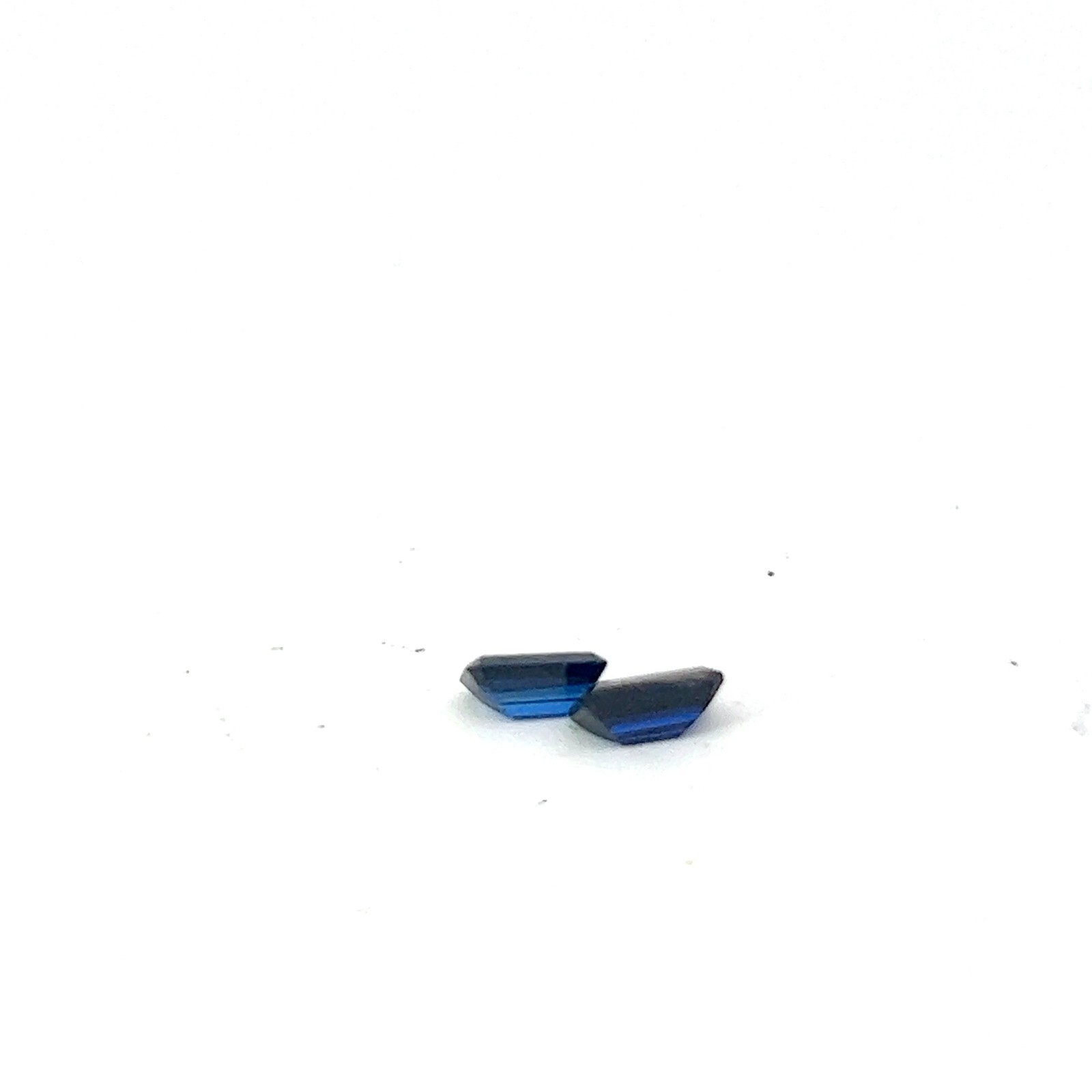 0.36ct Loose Emerald Cut Lab Created Blue Sapphire Gemstone 5 x 3mm