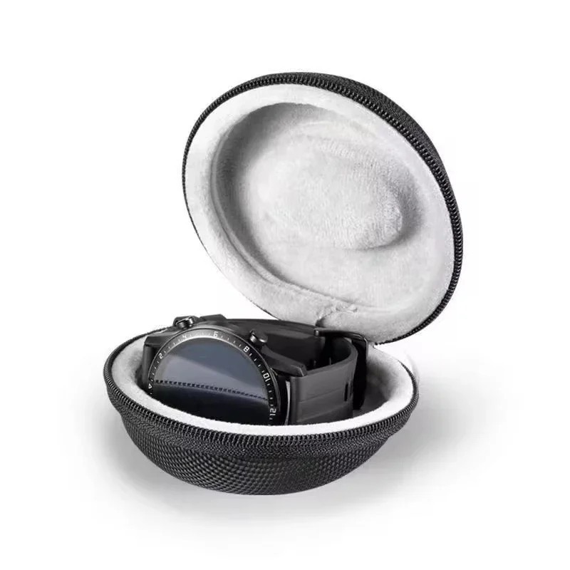 Watch Travel Case Hard Shell Zipper Single Watch Storage Box Black Portable UK