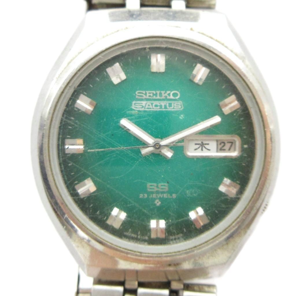 SEIKO 5 ACTUS Actus SS 6106 8680 Wristwatch Vintage Antique Watch Automatic with