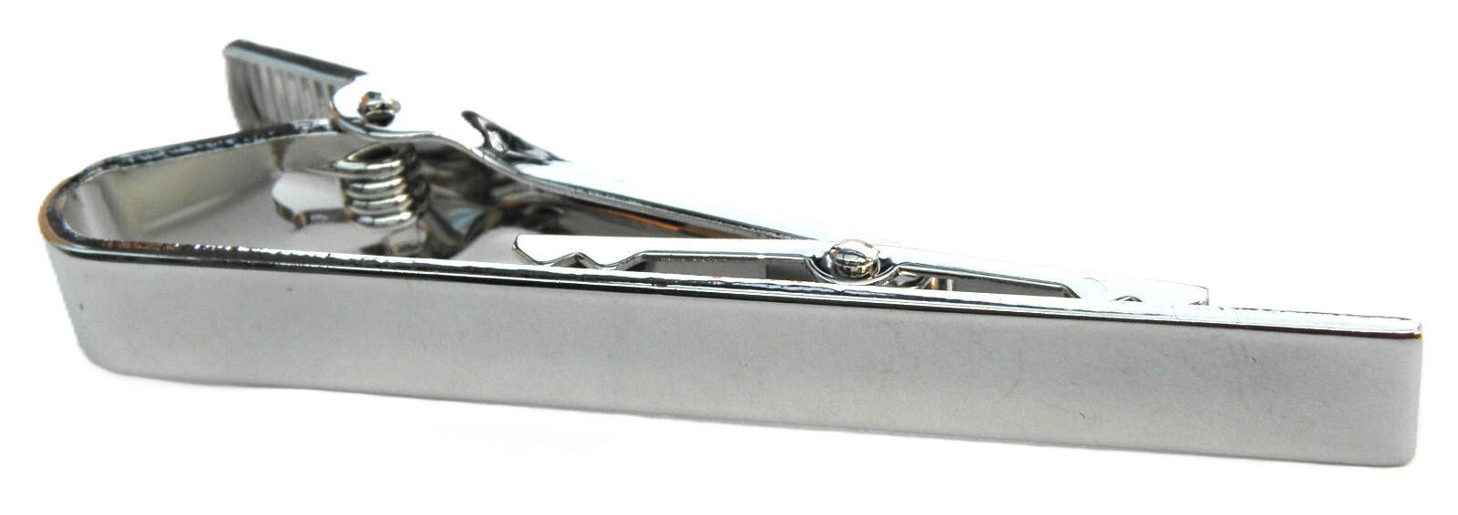 Tie Bar Fix Clip Clasp Plain Silver or Gold Colour