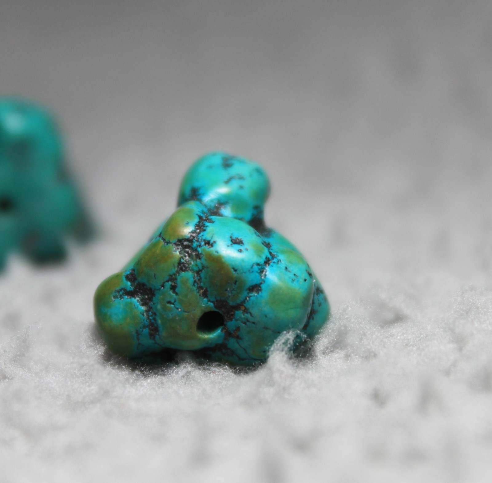 Natural Turquoise Nugget Bead Lot of 6 Chunky Stone Focal Jewelry Approx 20-40mm