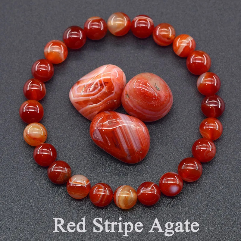 Natural Moss Agate Stone Bracelet Beaded Patterned Layered Modern Women Jewelry