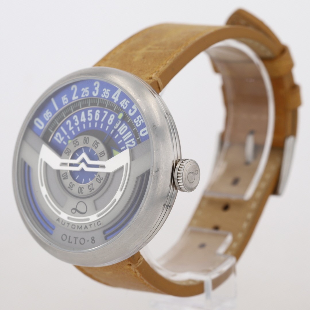 OLTO-8 INFINITY-I RPM-Style 46mm Blue Dial Automatic Men’s Wristwatch