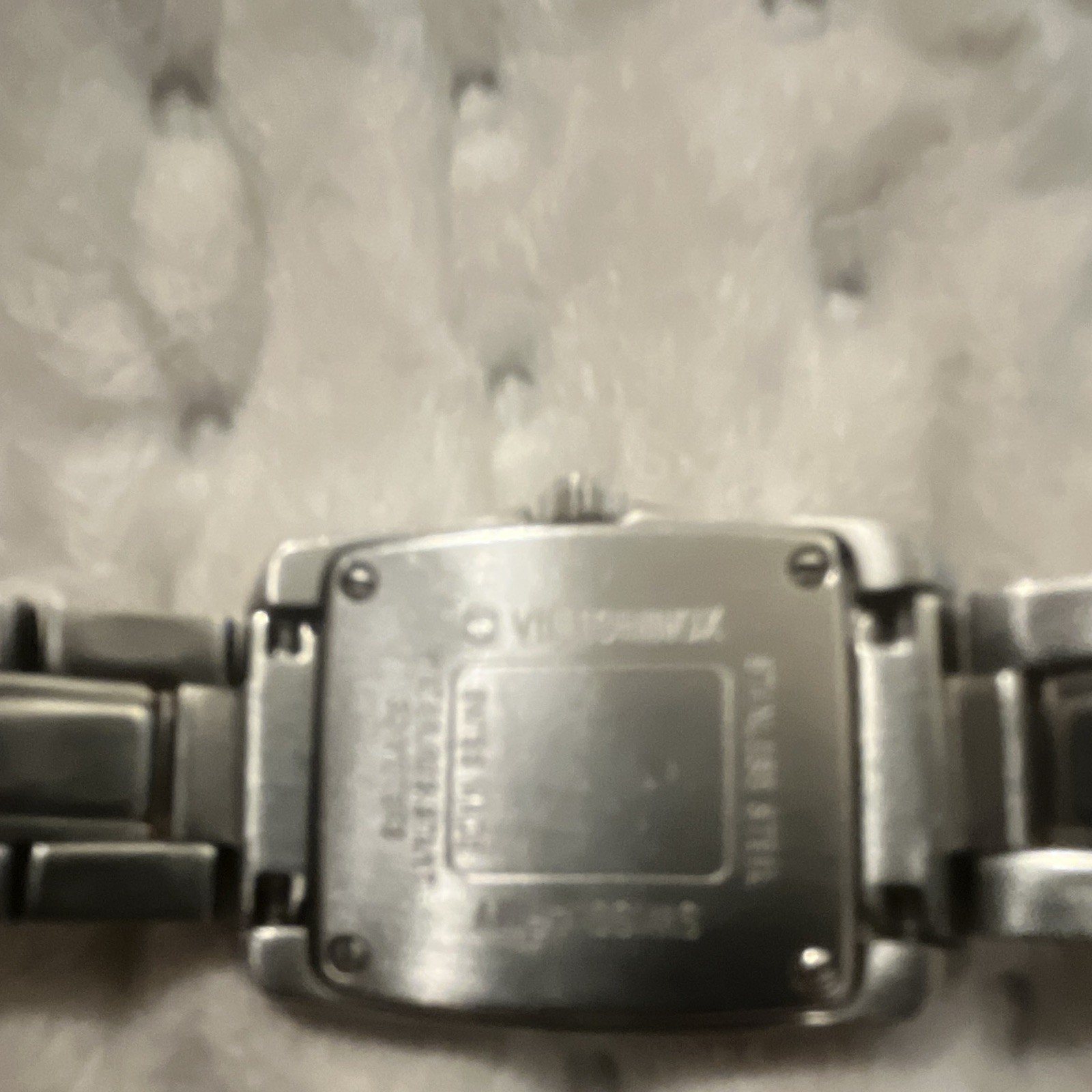 Ladies vintage Swiss Army quartz watch, stainless steel with new battery.