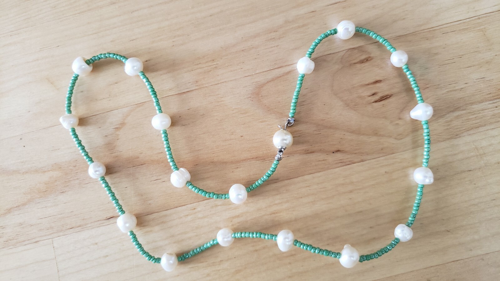 Genuine PEARL Necklace , 18″ , HAND CRAFTED in USA