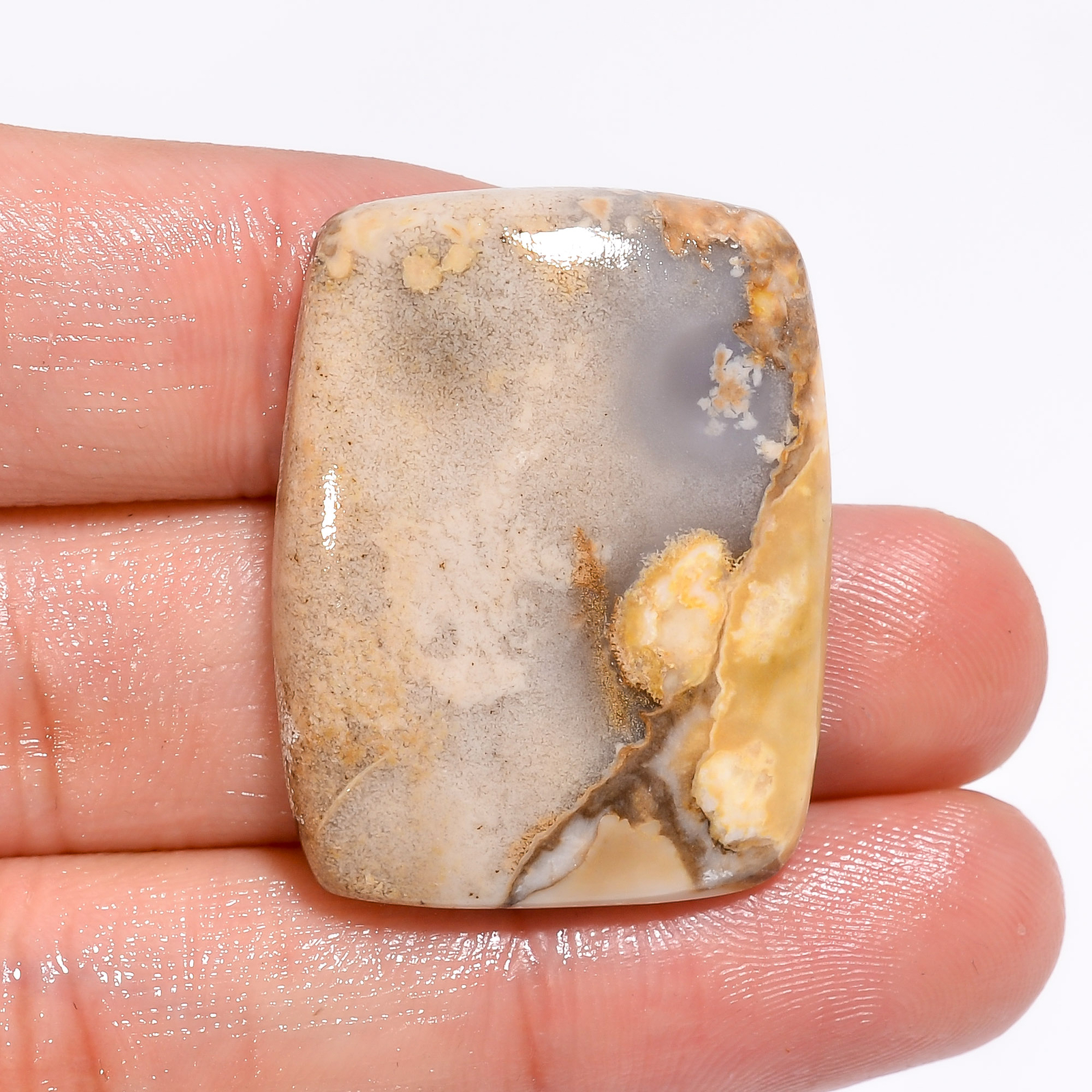 Natural Cobra Jasper Radiant Cabochon Loose Gemstone 50.5 Ct. 32X25X6mm EE-18432