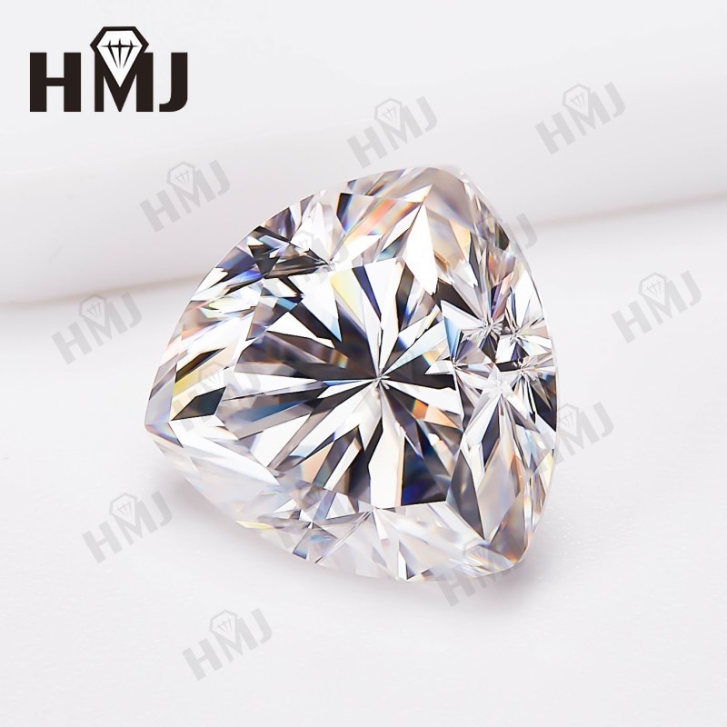 0.5-10ct VVS1 D Color 3EX Trillion Cut Loose Moissanite GRA Certificate For Ring