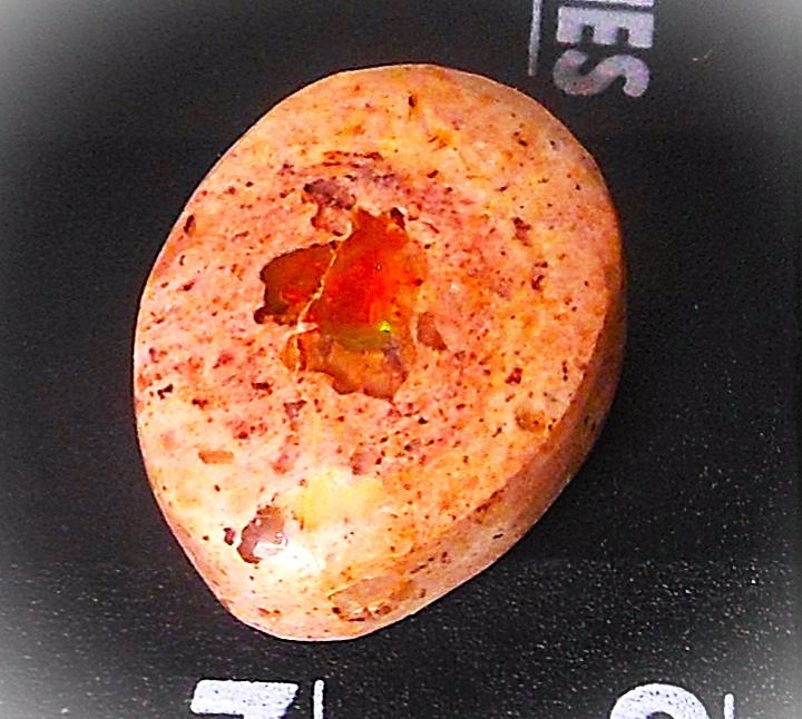 7.50ct Mexican Fire Opal Cantera 15×11.5×5.5mm Multi-Color Cab Bonanza Sale