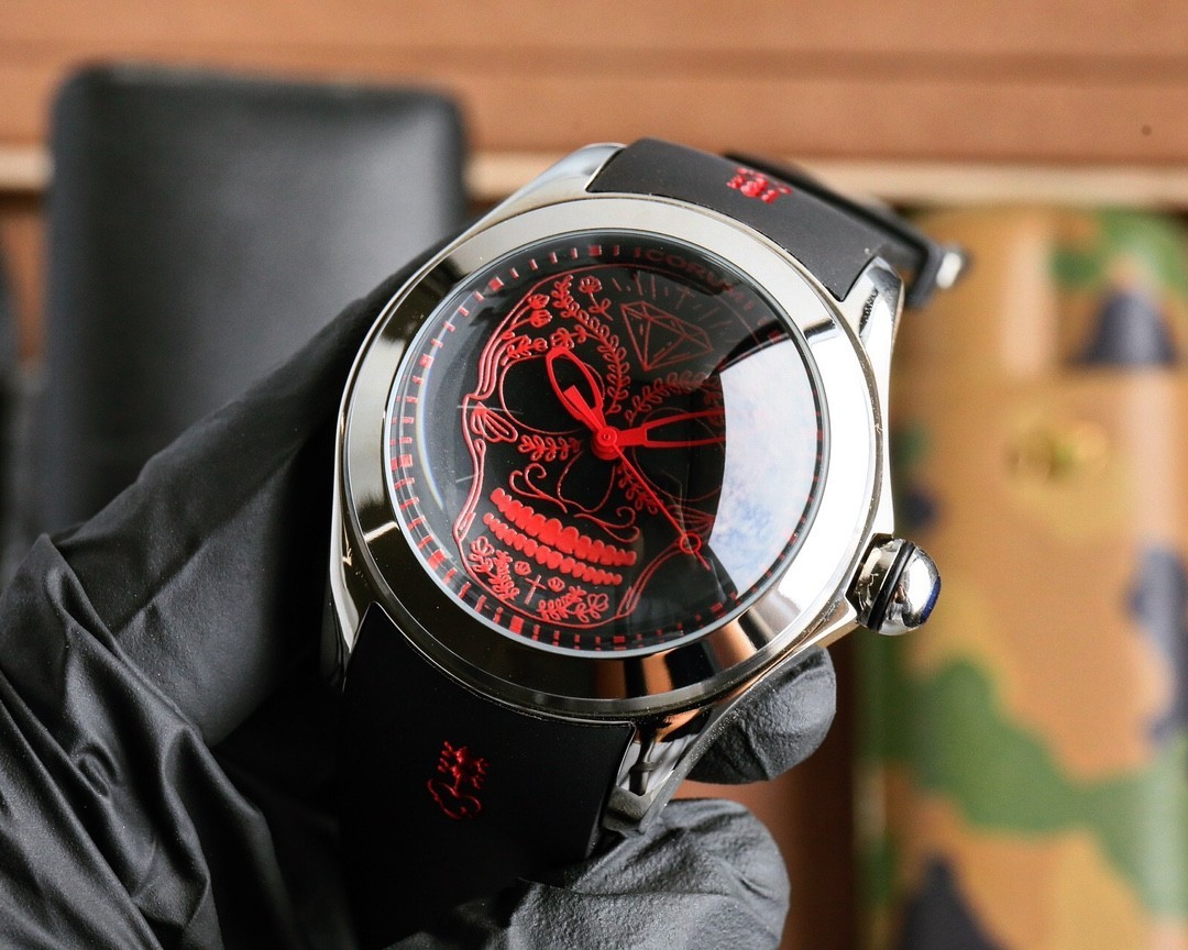Corum Bubble Clown automatic mechanical movement men’s watch black/red dial