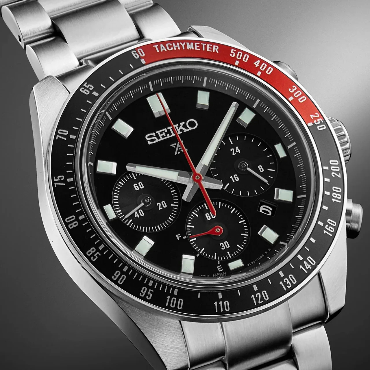 Seiko Prospex Speedtimer Solar Chronograph Black Men’s Watch – SSC915