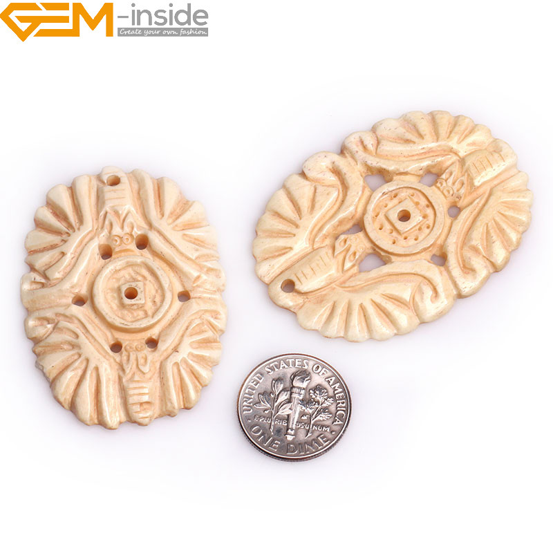 Wholesale New Assorted Animal Carved Bovine Boving Bond Beads Jewelry Making