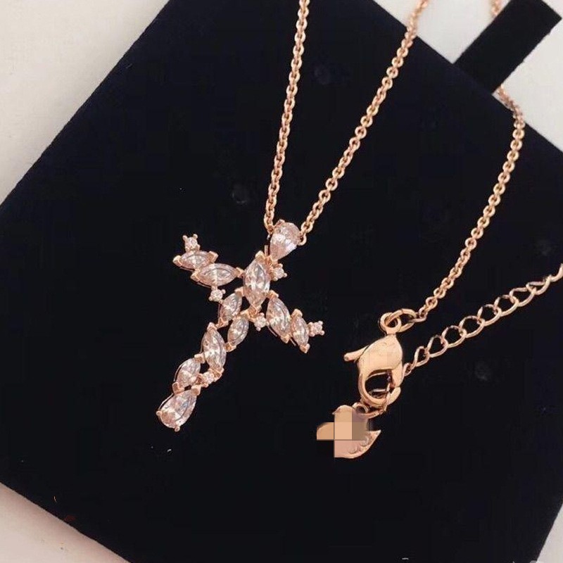 Swarovski Charming Cross Shape Necklace