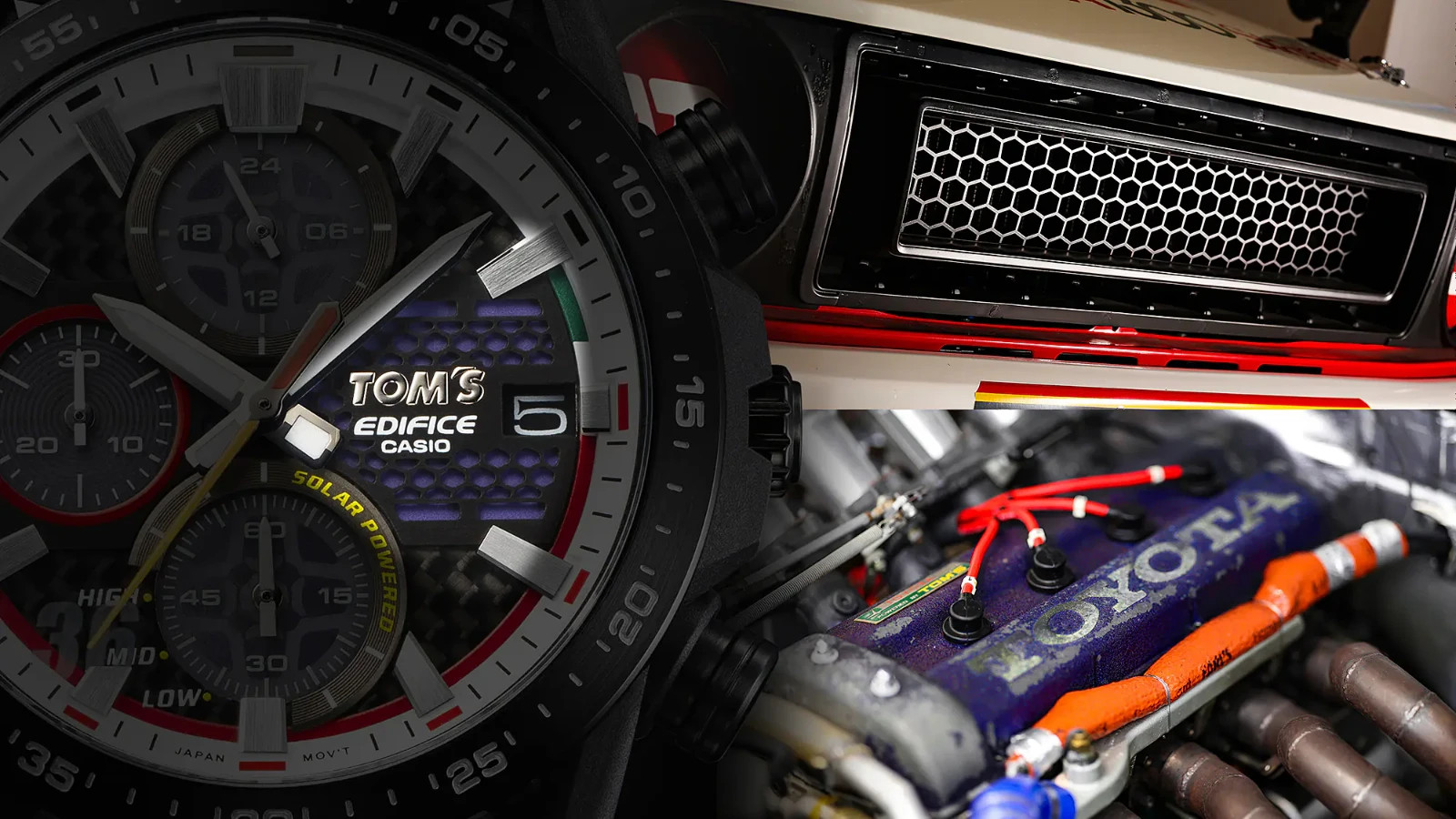 Casio Edifice SOSPENSIONE TOMS 50TH ANNIV Black IP Lmtd Edtn Watch EFSS641TMS-1A