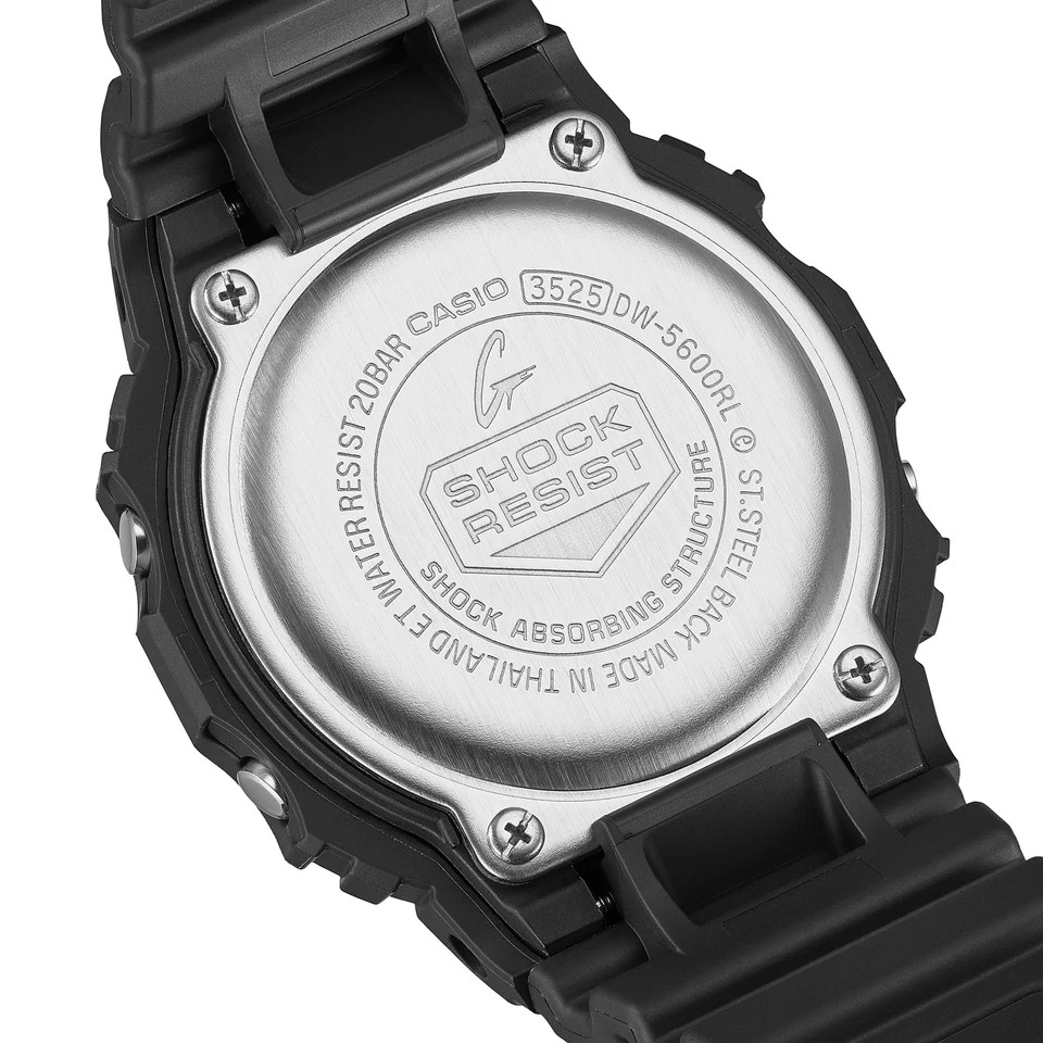 Unused CASIO G-SHOCK DW-5600RL-1JF Black Red Quartz Men Watch in Box