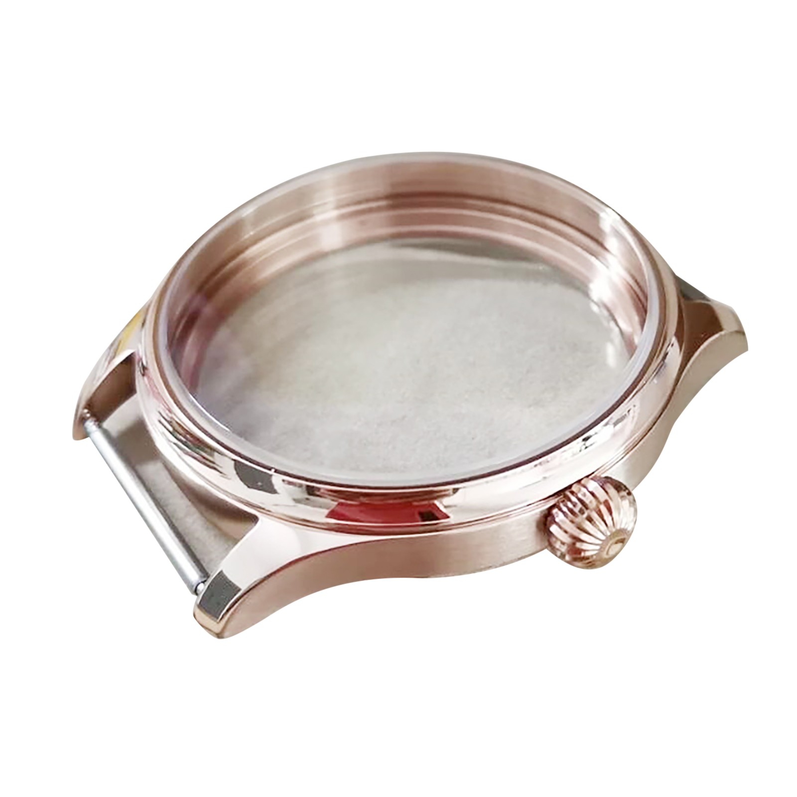44mm Watch Case Stainless Steel For ETA 6497 6498 Seagull ST3600 ST3621 Movement