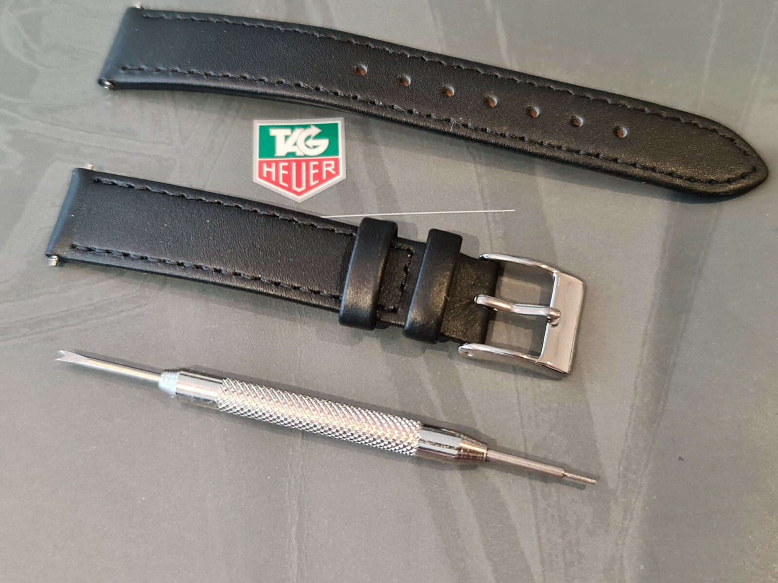 Quality leather strap to fit tag heuer lady f1 formula one watch + tool +s bars