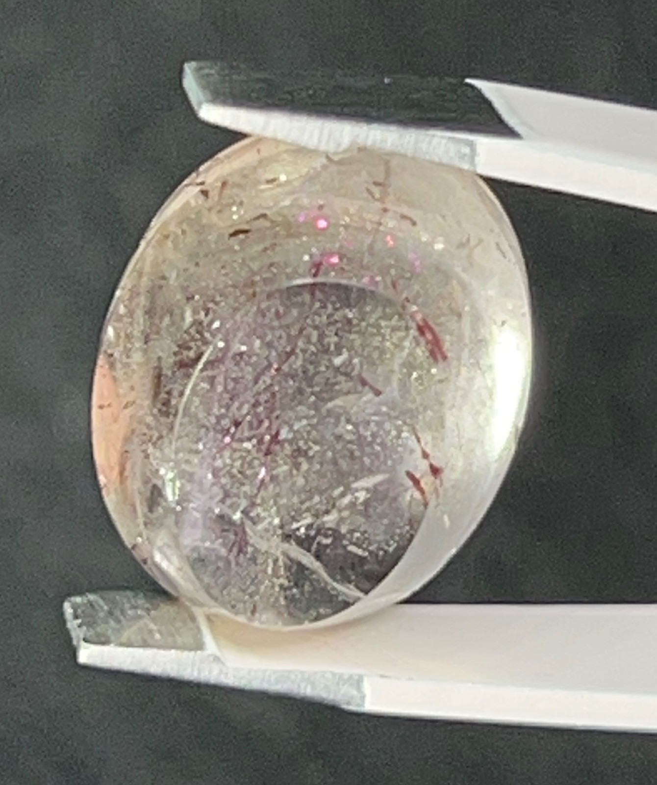 PFS-2 Pink Fire Quartz 9.25ct 15x12x7mm Brazil one mine worldwide