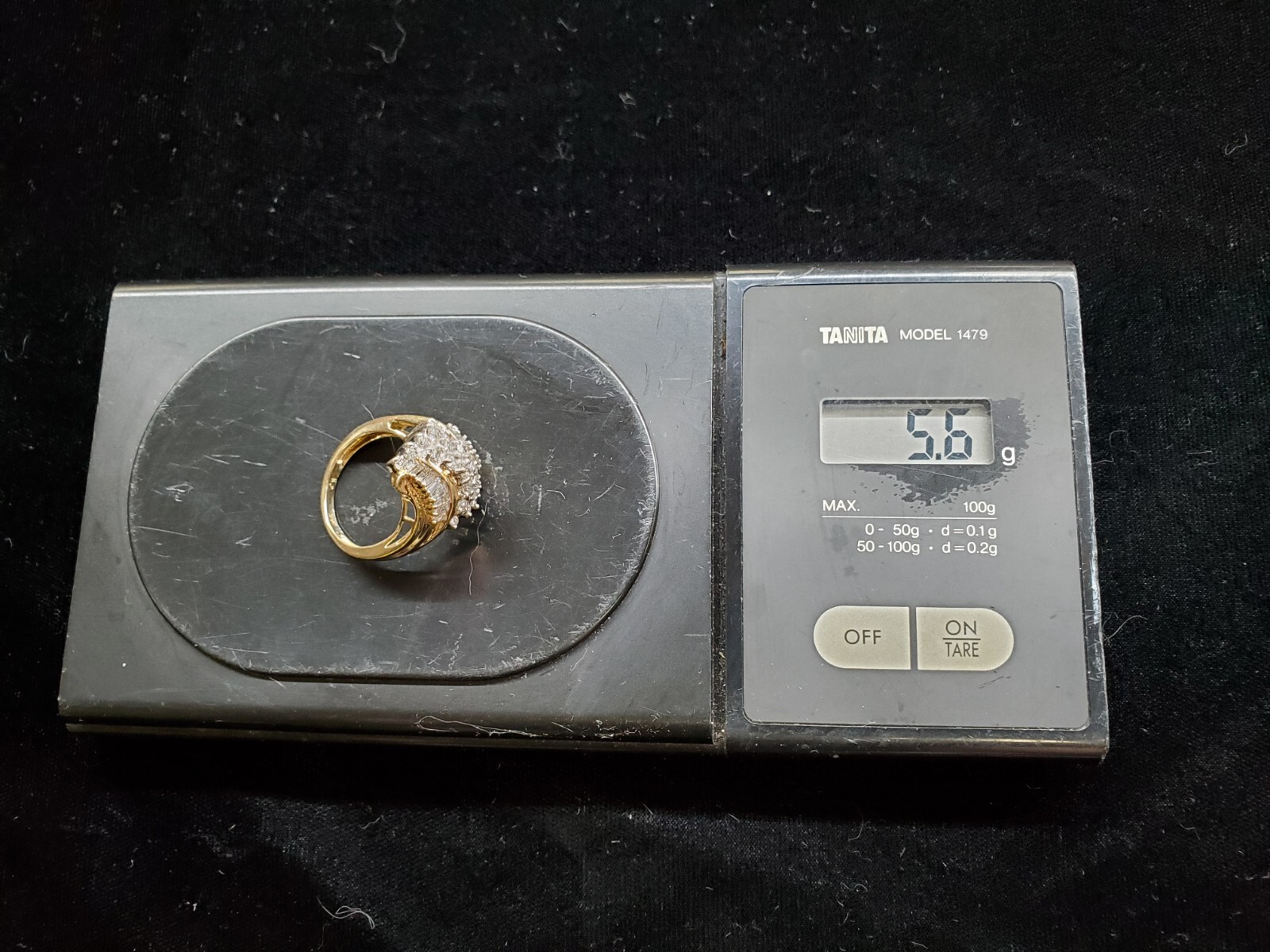 Ladies Diamond Cluster. 14 Karat Yellow Gold. Approx 1 Carat T.W Diamonds….