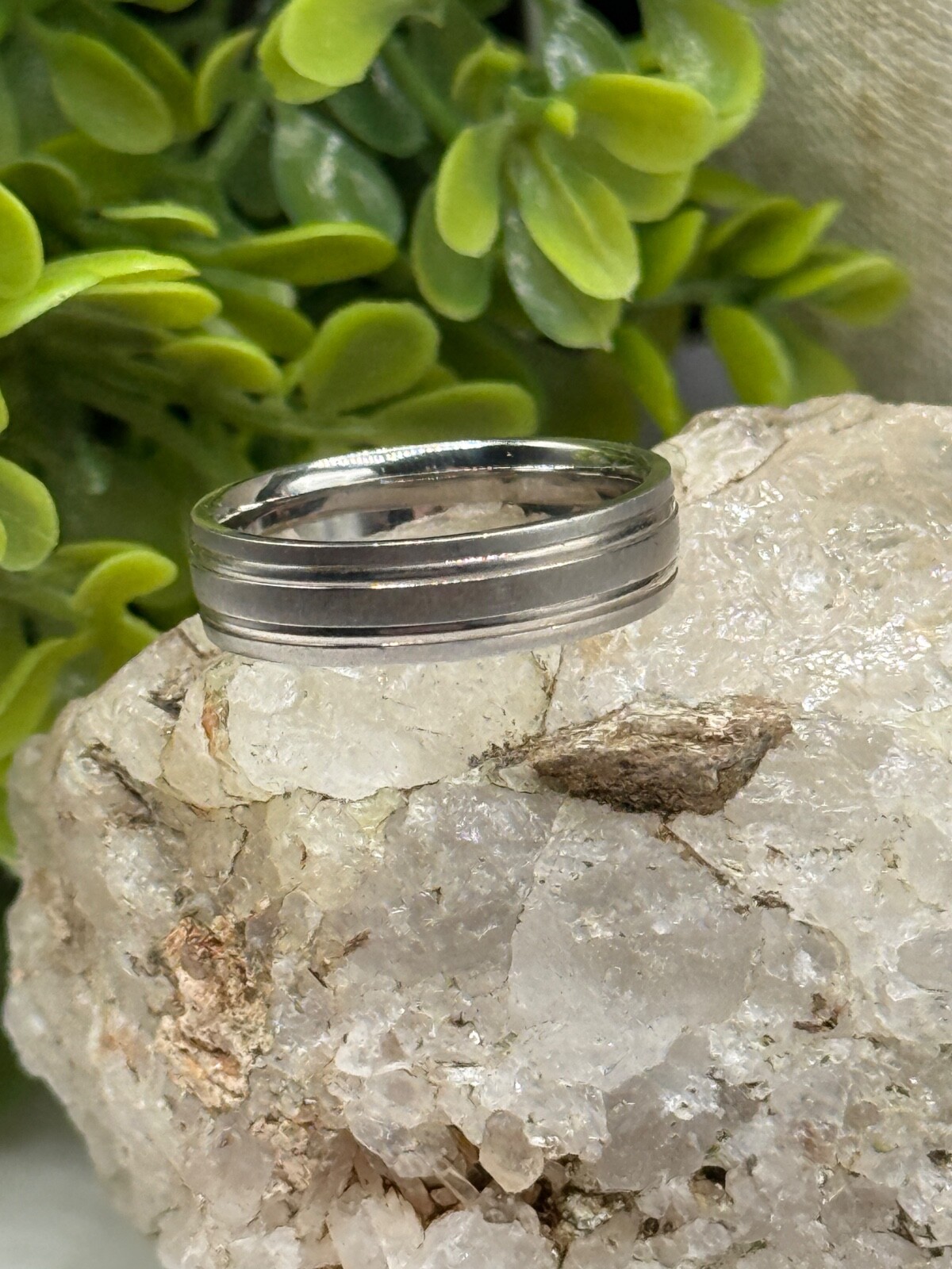 NEW Mens Palladium Wedding Band 6MM Size 10