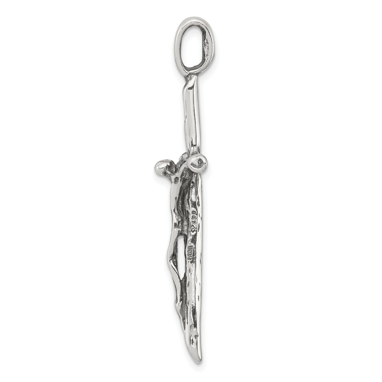 Sterling Silver Crucifix Pendant Jewerly 48.5mm x 25.1mm