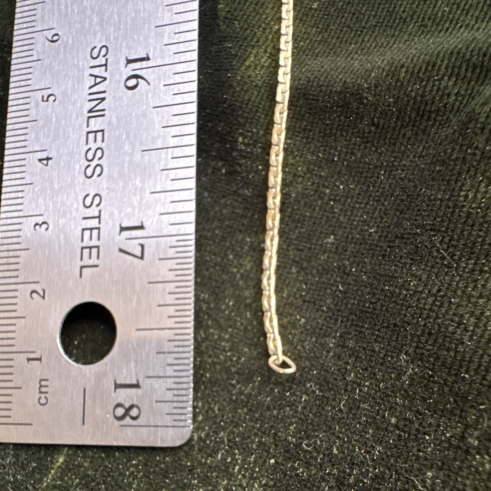 1/20 12k gold filled Gold Snake Chain Necklace Spring Ring Closure 18”