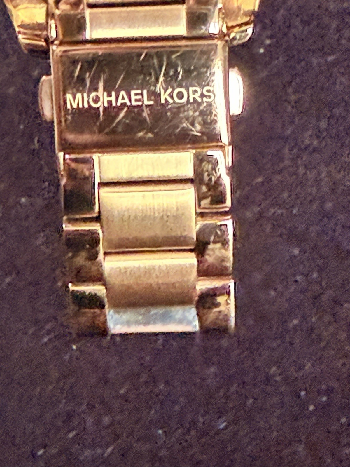 Michael Kors Blair Rose Gold Dial Chronograph Watch MK5263 Great Shape.