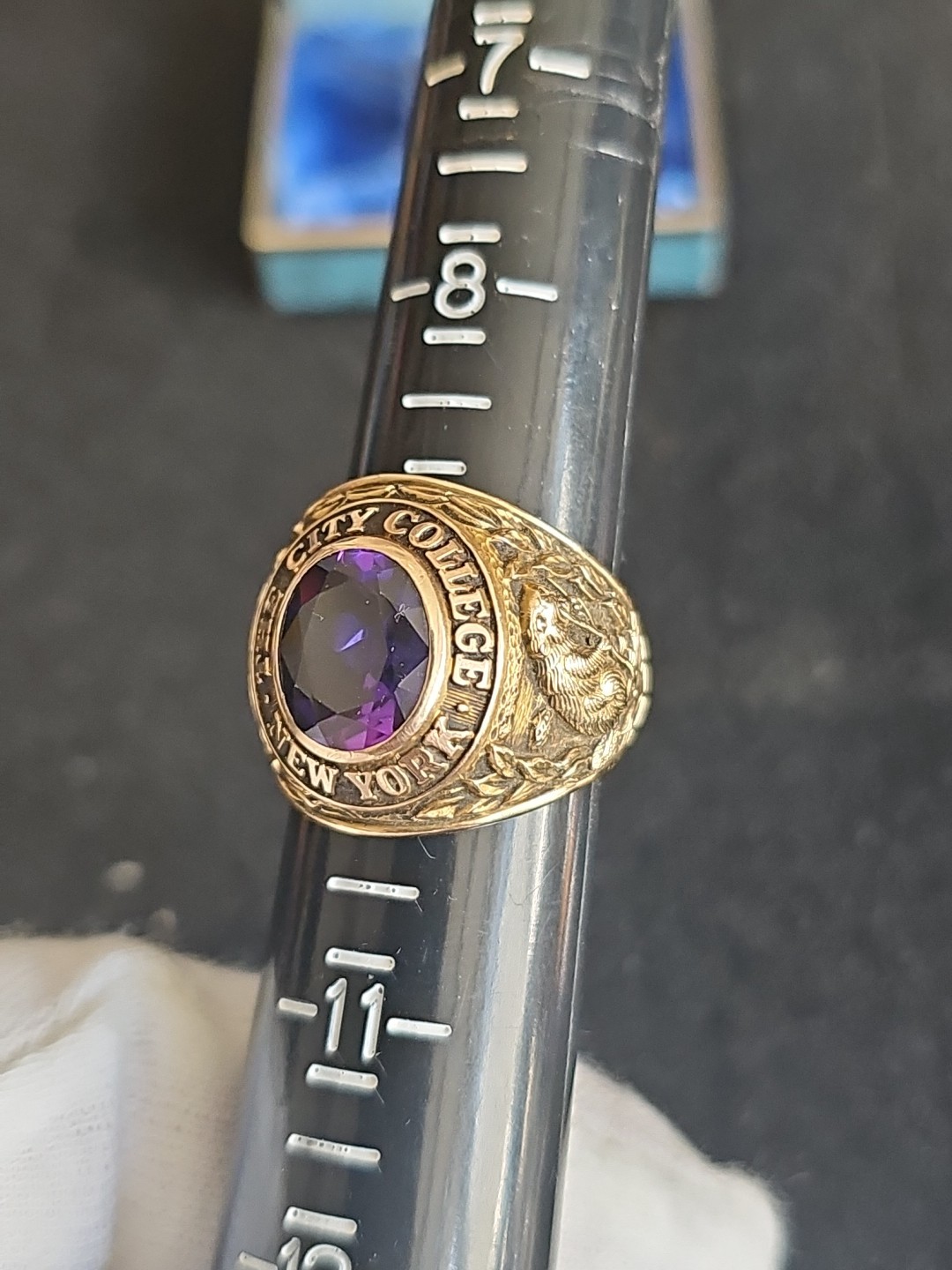 Vintage 1958 Balfour 10K Yellow Gold The City College New York Ring 23.4 Grams