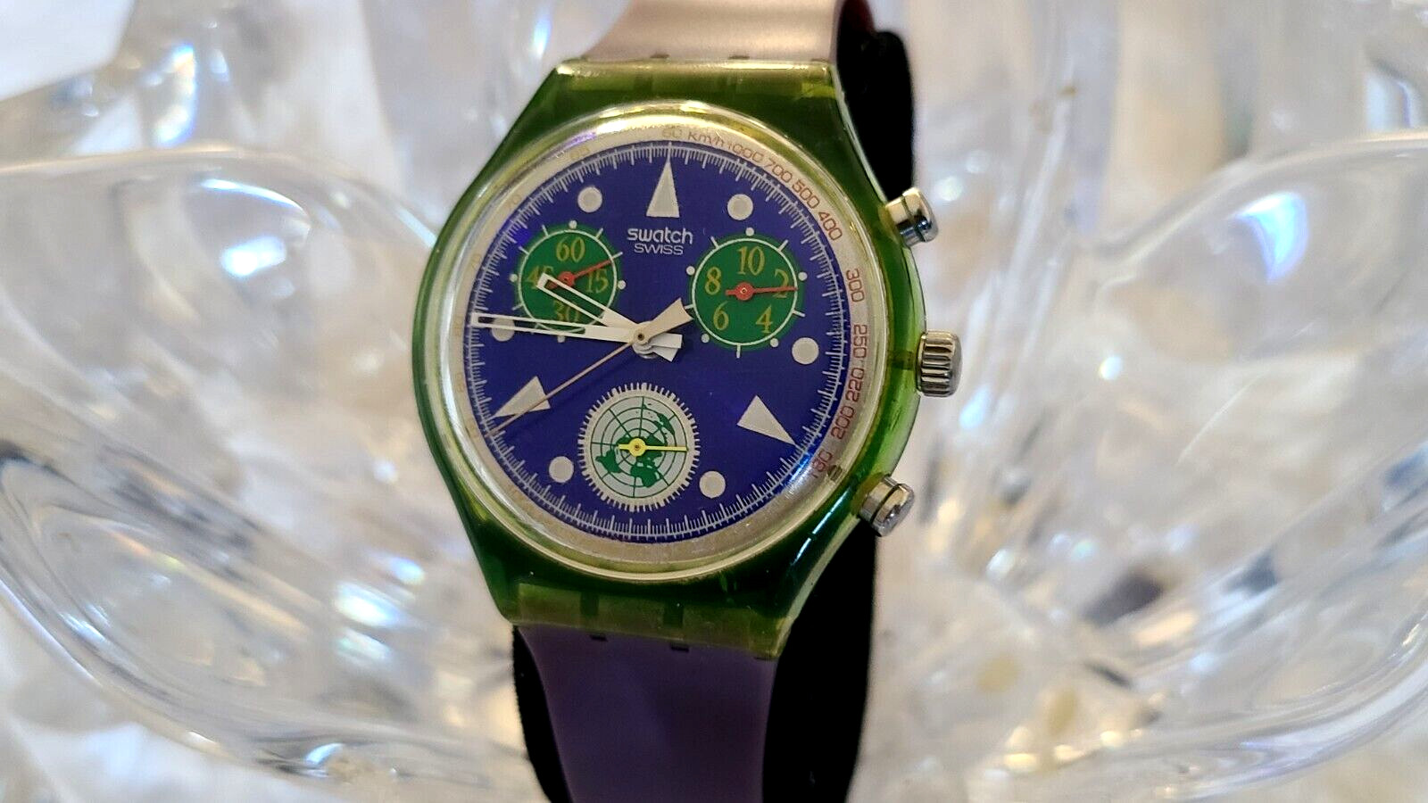 Swatch Watch Chrono United Nations 50th Anniversary SCZ103 1995 ( X23)