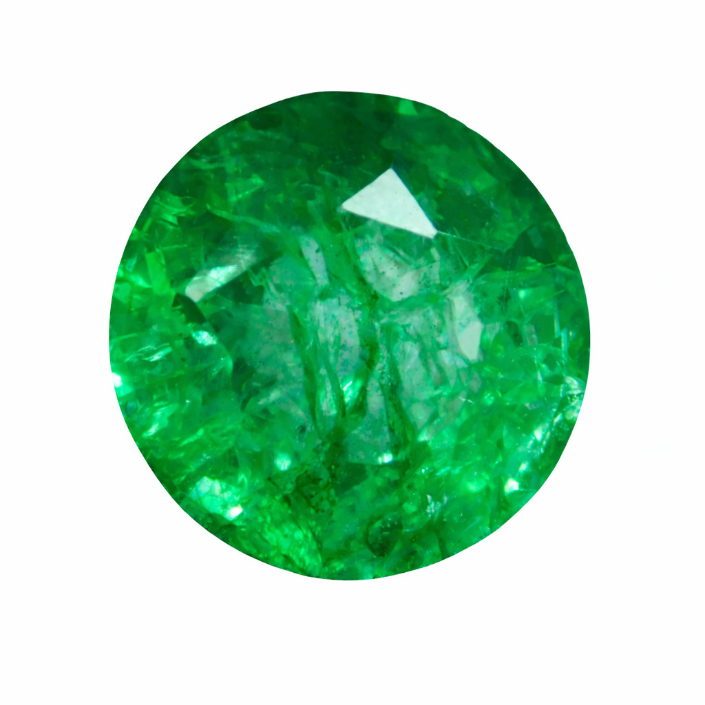Zambian Green Emerald 9.16 Ct Round Shape CERTIFIED Natural Loose Gemstone