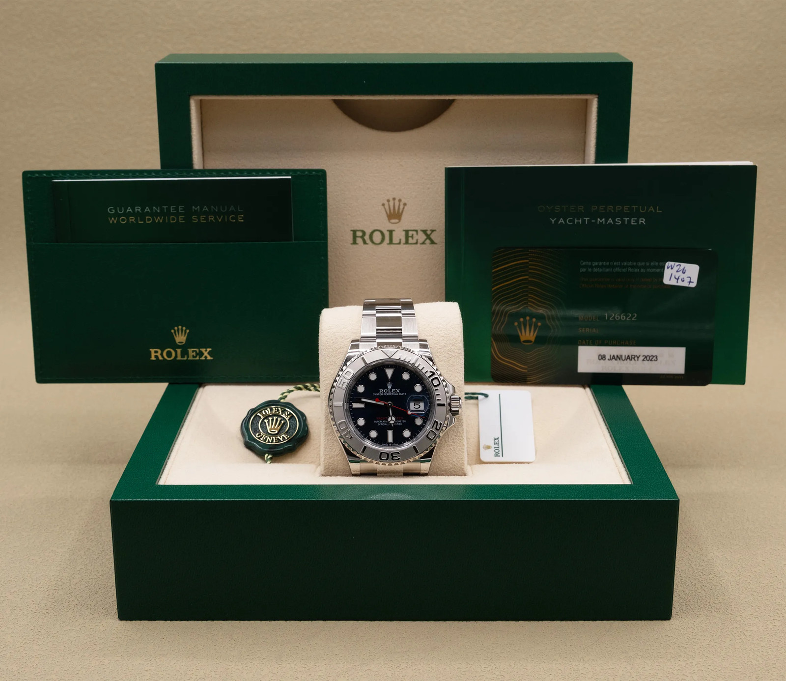 2023 Rolex Yacht-Master Blue Dial Complete