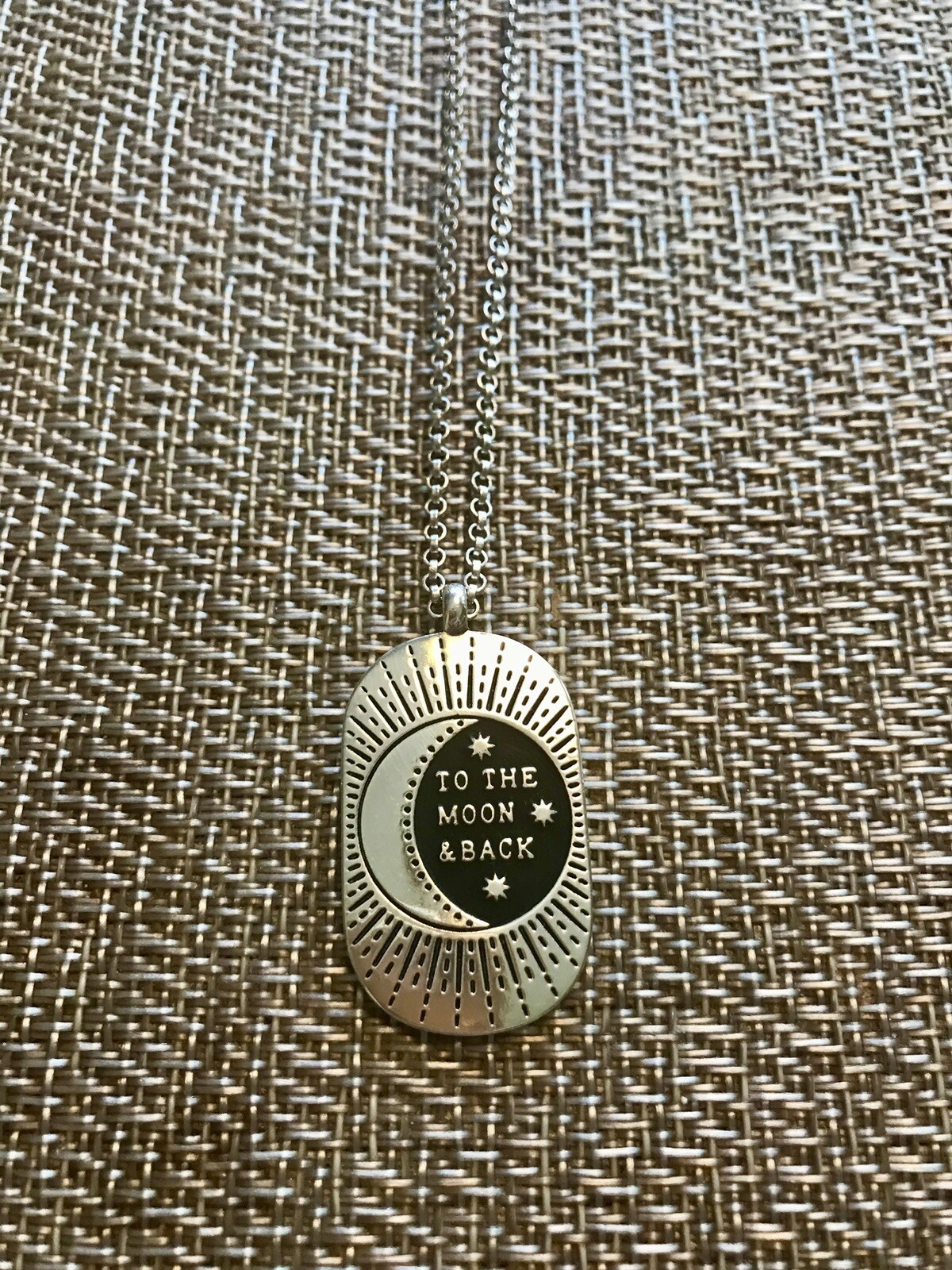 NWT Brighton “To The Moon & Back” Necklace, Silver-Plated, 18-20” Adjustable