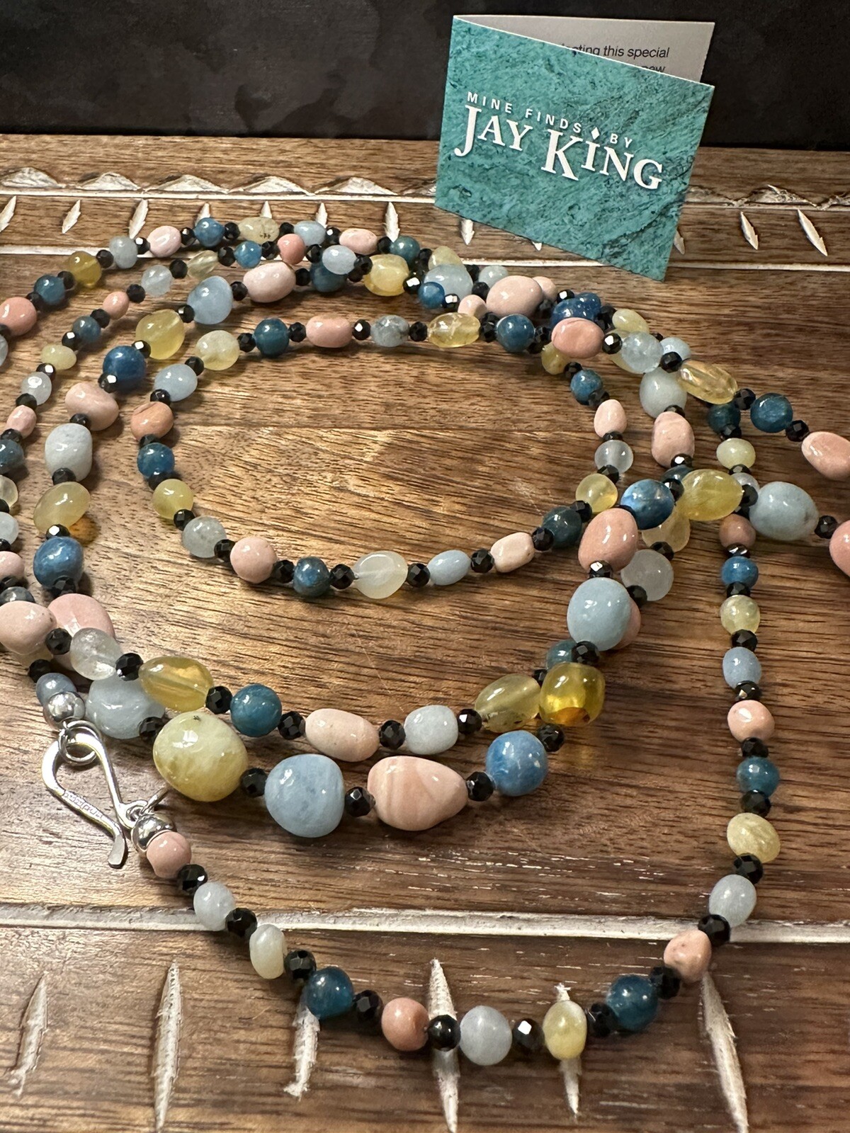 Mine Finds By Jay King Long 60” Multicolored Gemstone Necklace