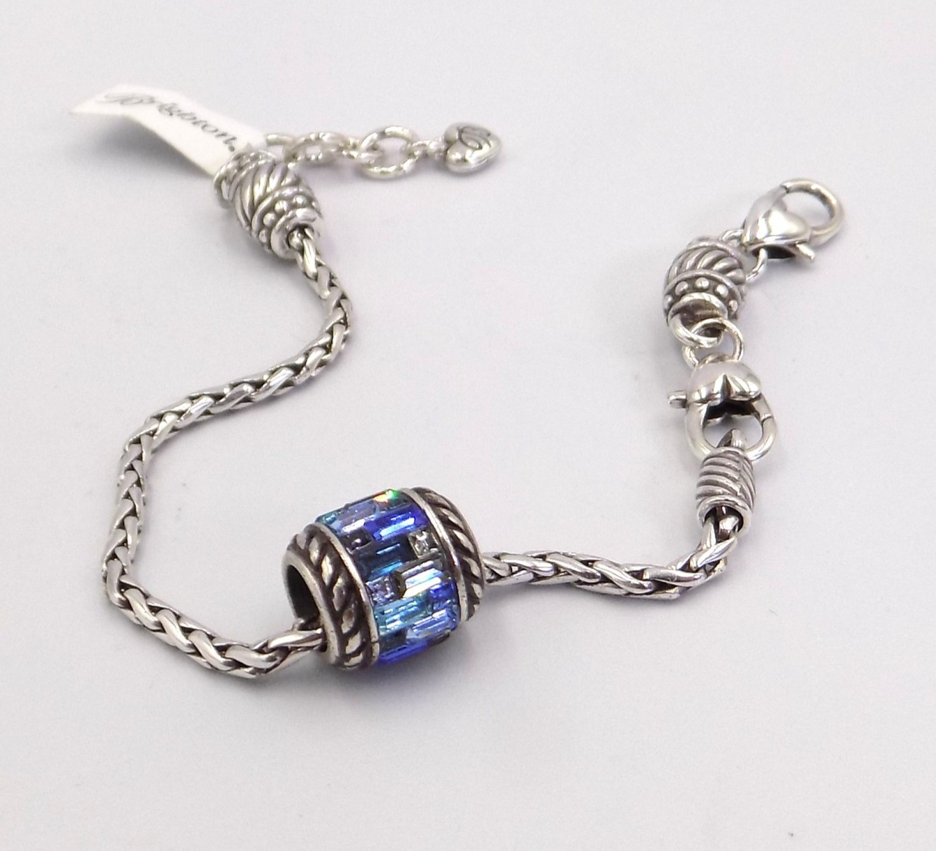 Brighton Barrel Slide Bracelet Includes Blue Bead NWT Last One