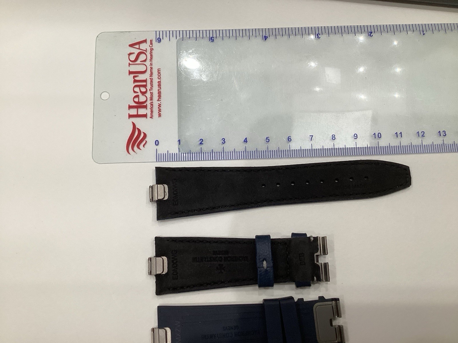 Vacheron Constantin Overseas Gen3 Pair Blue Leather & Rubber Watch Strap OEM