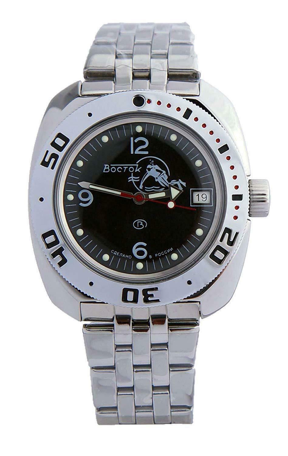 Vostok Amphibia 710634 Watch Scuba Dude Diver Mechanical Automatic US SELLER