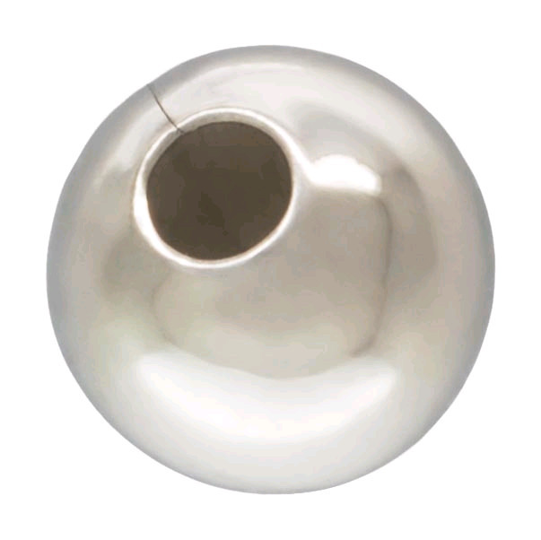 Silver Filled Round Spacer Beads. 8mm. 2mm Hole Size Approx. 20 Pieces