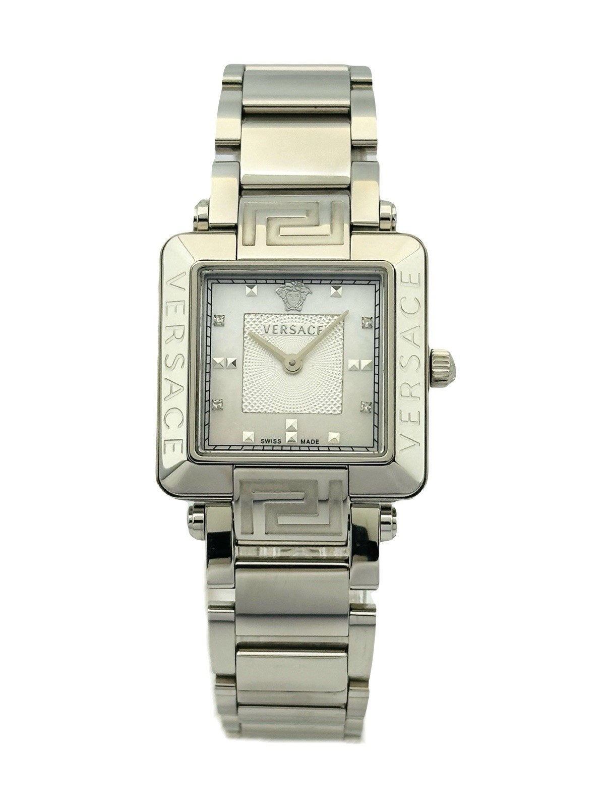 Versace Women’s 88Q99SD497S099 Rêve Carré Diamonds Stainless Steel Watch 88Q