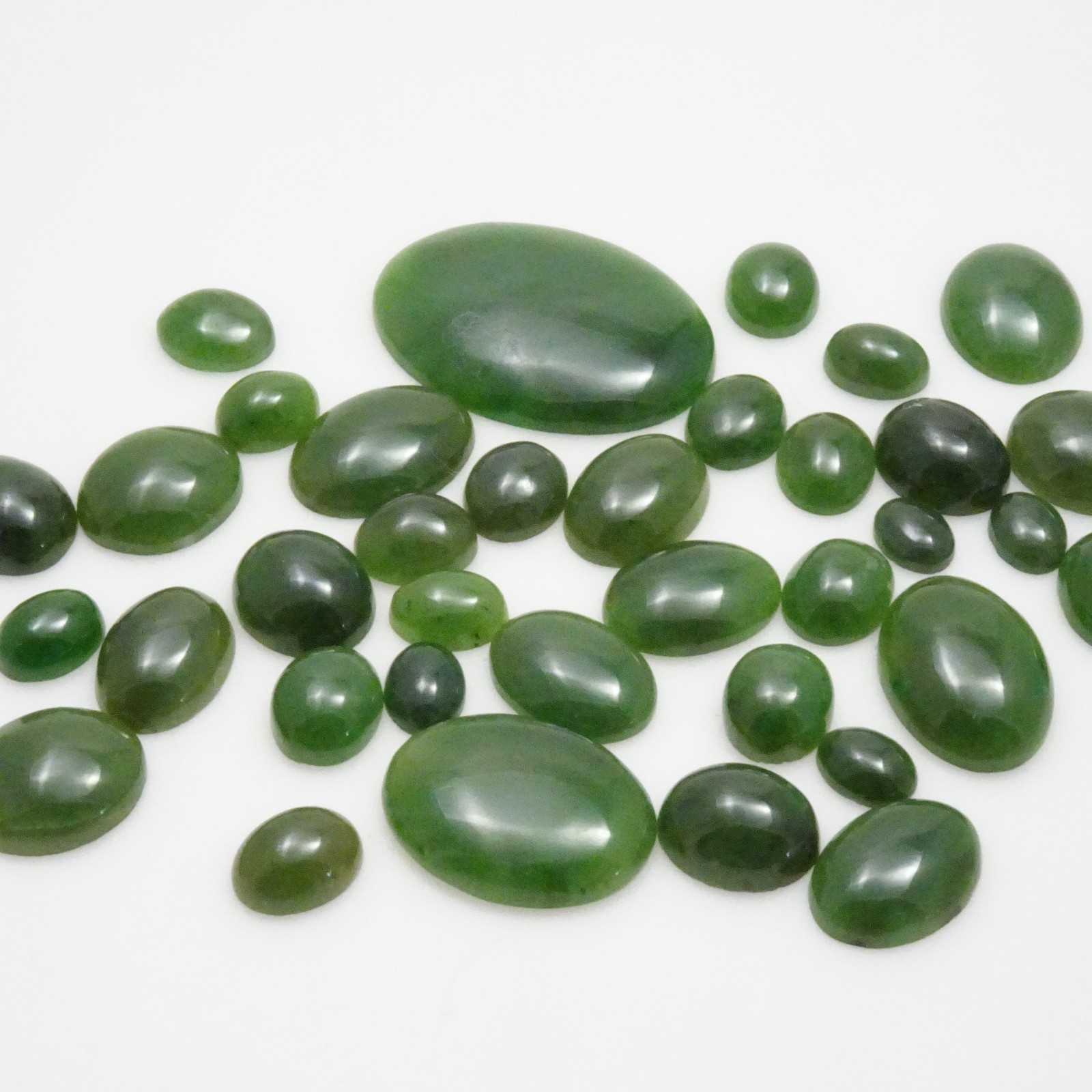 160.80 CTW Aventurine Cabochon Parcel – Oval – MM Varies – Aventurine Cab Parcel