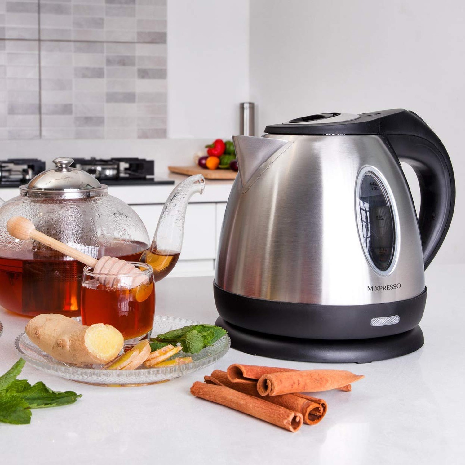 Moss & Stone Stainless Steel Electric Kettle, 1.2L Cordless 1500W | Small, po…