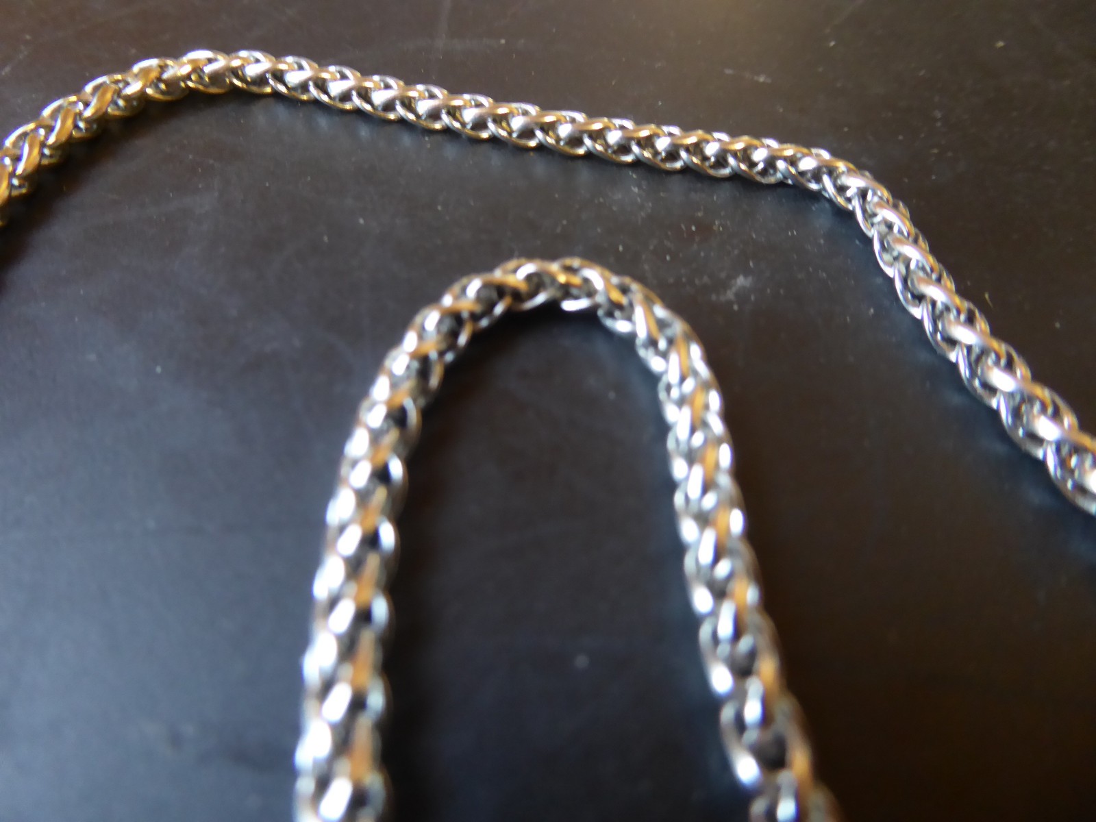 STAINLESS STEEL 55 cm WHEAT CHAIN LINK CHAIN 316L #880