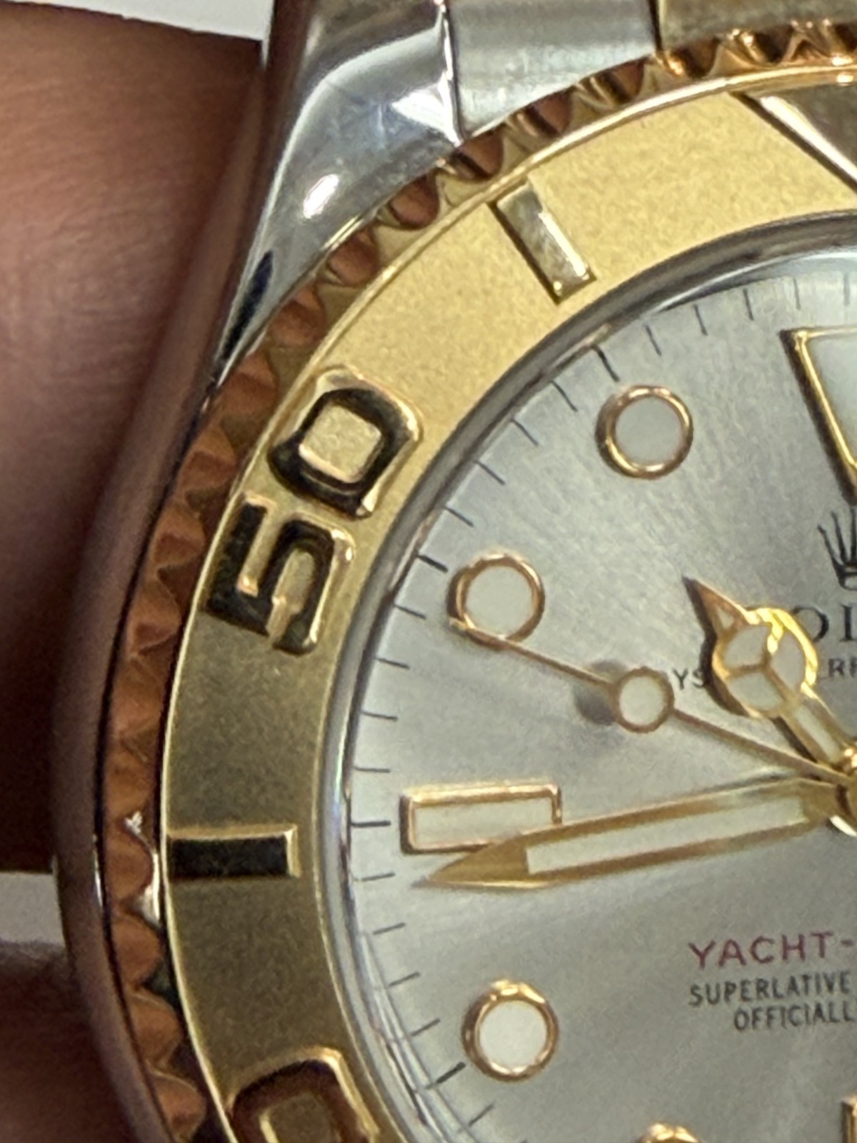 ROLEX YACHT – MASTER 68623 1997 TWO TONE 18 KARAT & STAINLESS STEEL WATCH 35MM