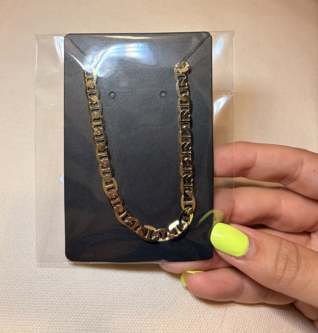 Gold chain (14K Italy gold filled) “20inch / 5 mm”