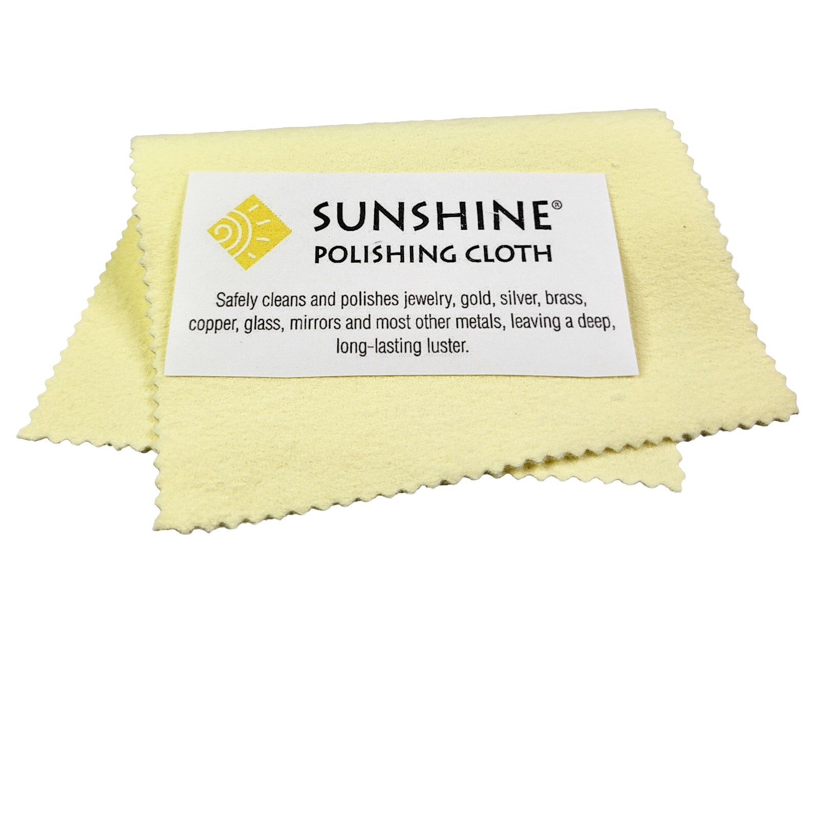 Sunshine Polishing Cloth (Large 7,5’’x5’’) – Jewelry Cleaning Cloth